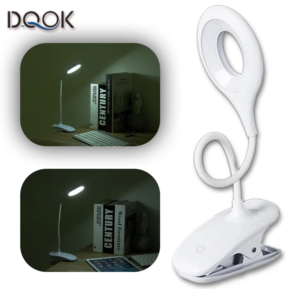 Lampada da scrivania a LED Lampada da tavolo pieghevole touch dimmerabile continua Lettura da comodino Protezione per gli occhi Luce notturna