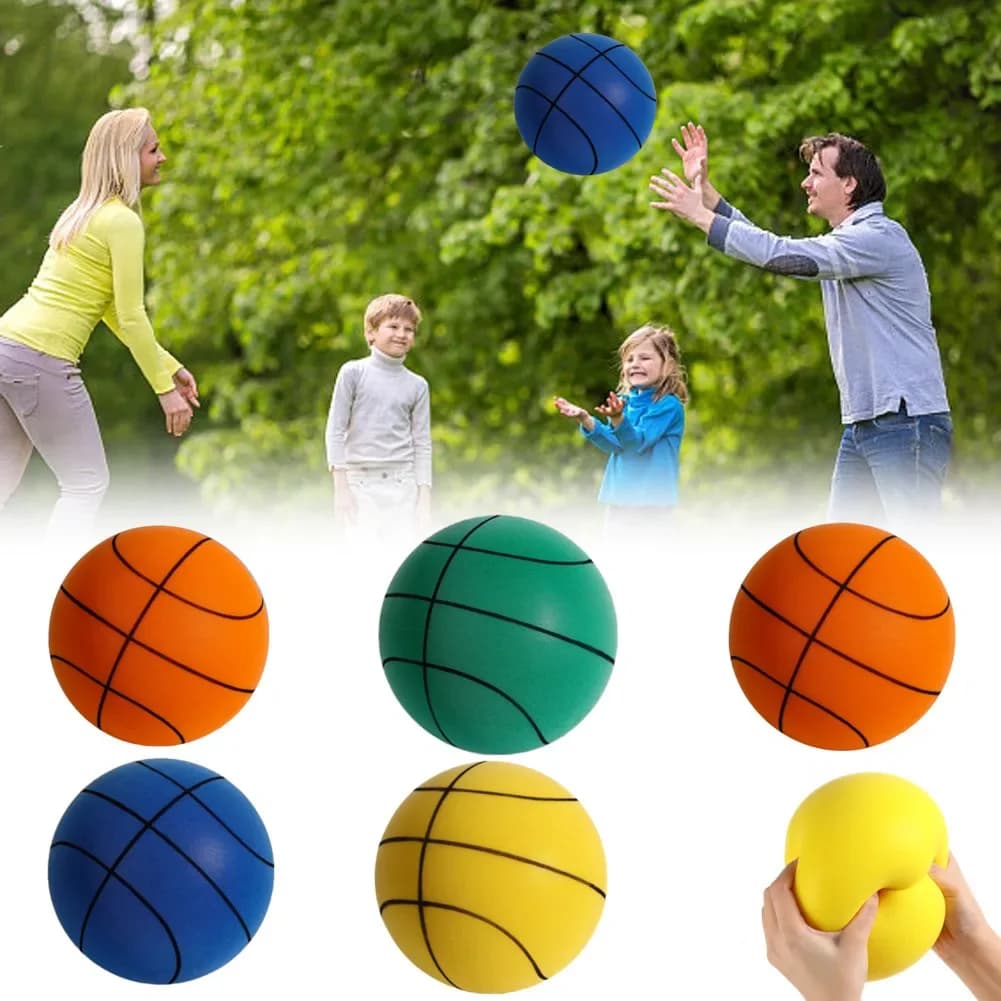Indoor silent basketball, 18 cm, foam, soft, bouncy, toy for children, gift for sports games