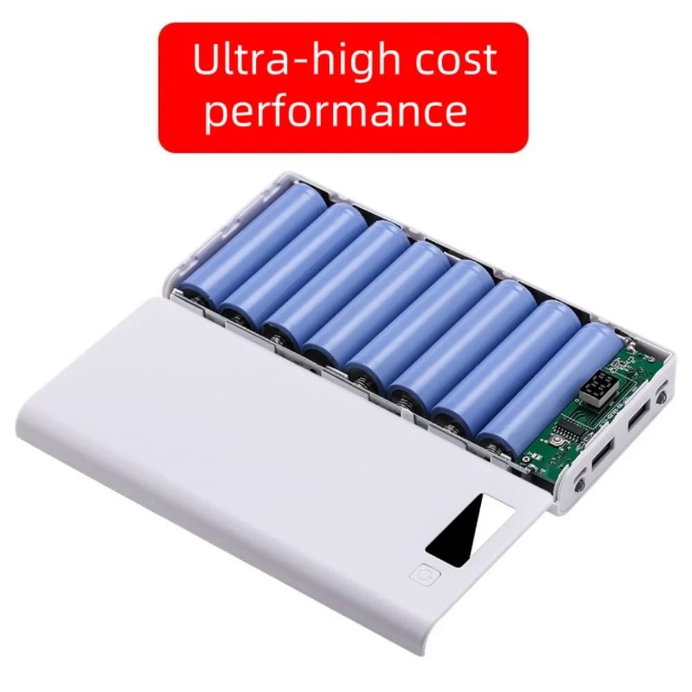 Do-it-your shell case Dual USB Power Bank Battery Charger Battery Charger Charger for Xiaomi