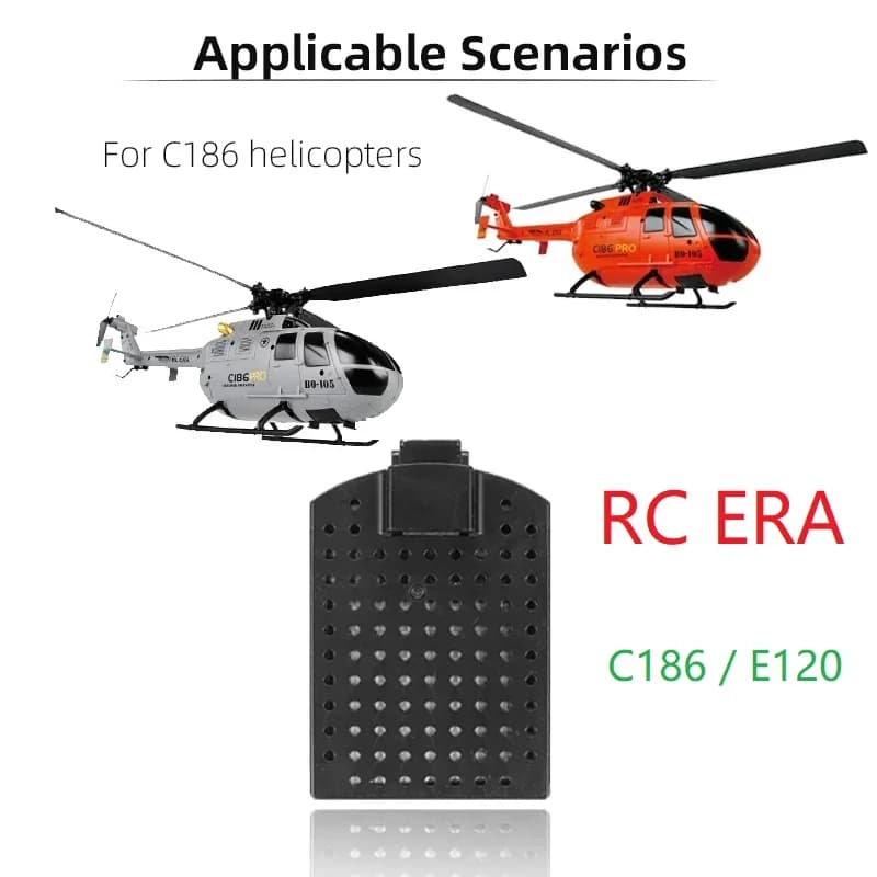 Originale RC ERA C186 BO-105 elicottero E120 RC elicottero pezzi di ricambio 7.4V 350mAh 2.59WH batteria Lipo