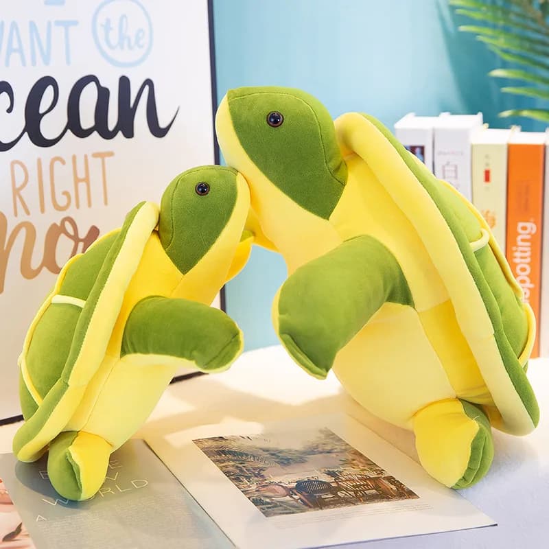 Simpatico cuscino da tiro tartaruga Cuscino per schienale per sedia da gioco Cuscino da viaggio per animali anime Cuscino imbottito per divano morbido Kawaii Accessori per la casa