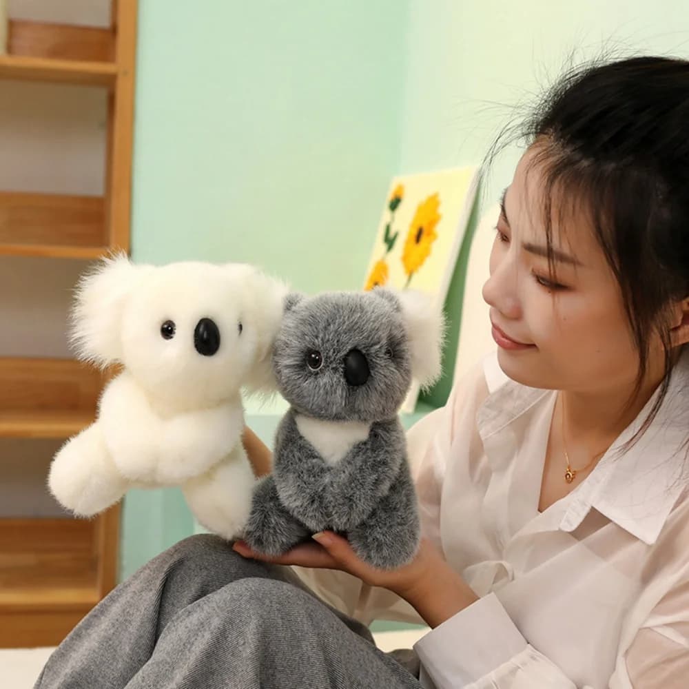 Simpatico piccolo orso di koala peluche morbido simulazione koala bambola di peluche adorabili regali di compleanno per ragazzi e ragazze
