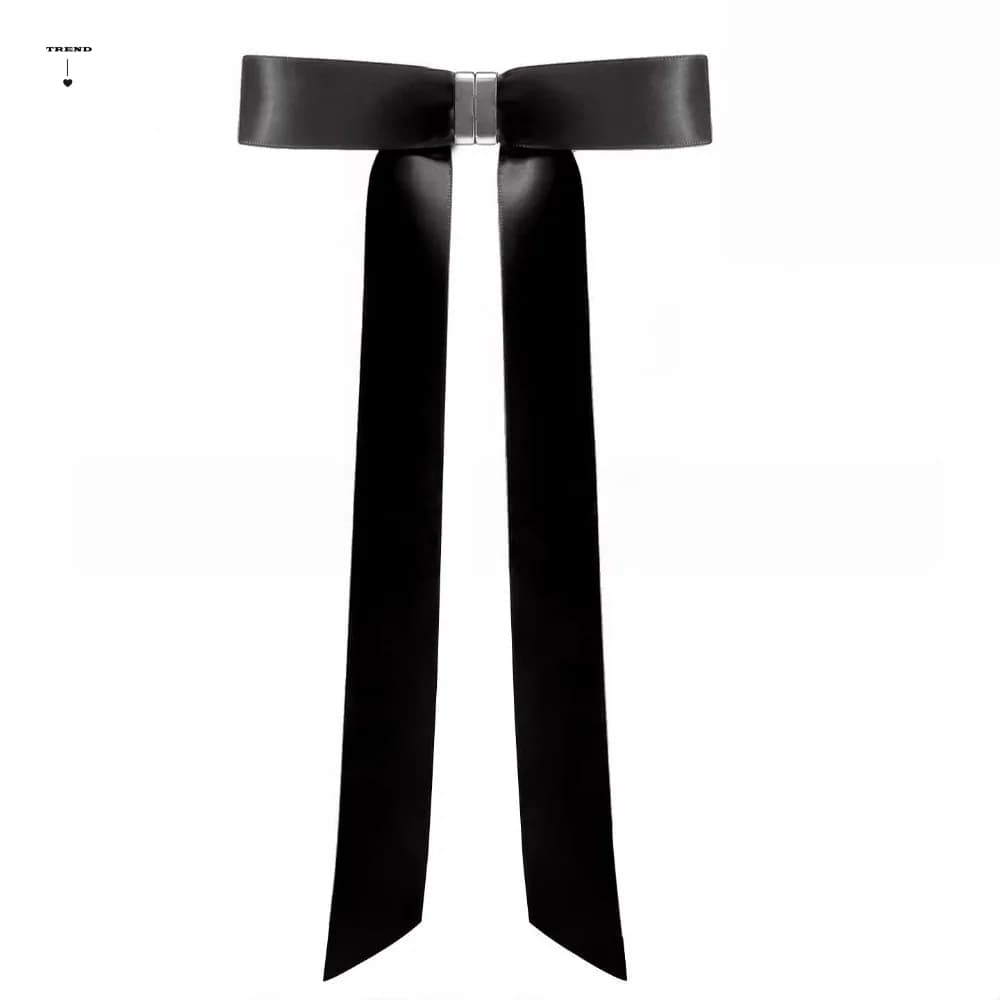 Magnetic Hair Clip for Strong Estate with Long Ribbons, No Folds, Anti-slip, Flake, Elegant Girl Hair Accessories
