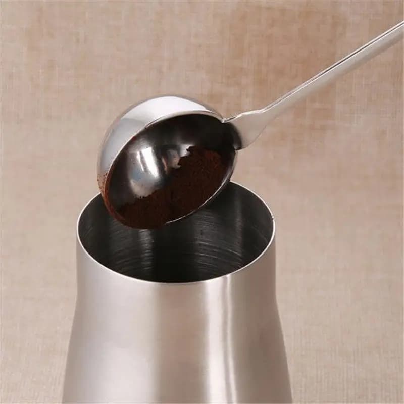 10G Stainless Steel Coffee Scoop Mirror Finish Tea Measuring Spoon Long Handle for Coffee Beans Protein Powder Kitchen