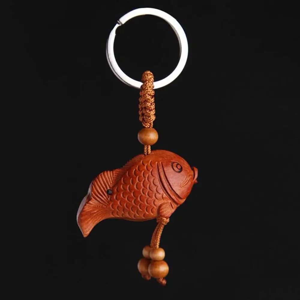 Lucky Rope Car Accessories Lanyard Pendants Interior Accessories Car Key Chain Fish Key Rings Fish Pendant Keychain Keyfob