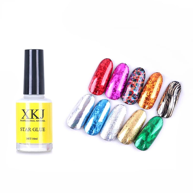 16ml Nail Art Glue for Nail Foil Sticker Transfer Tip Milky Starry Paper Glue Adhesive Nail Accessories Manicure Decoration Tool