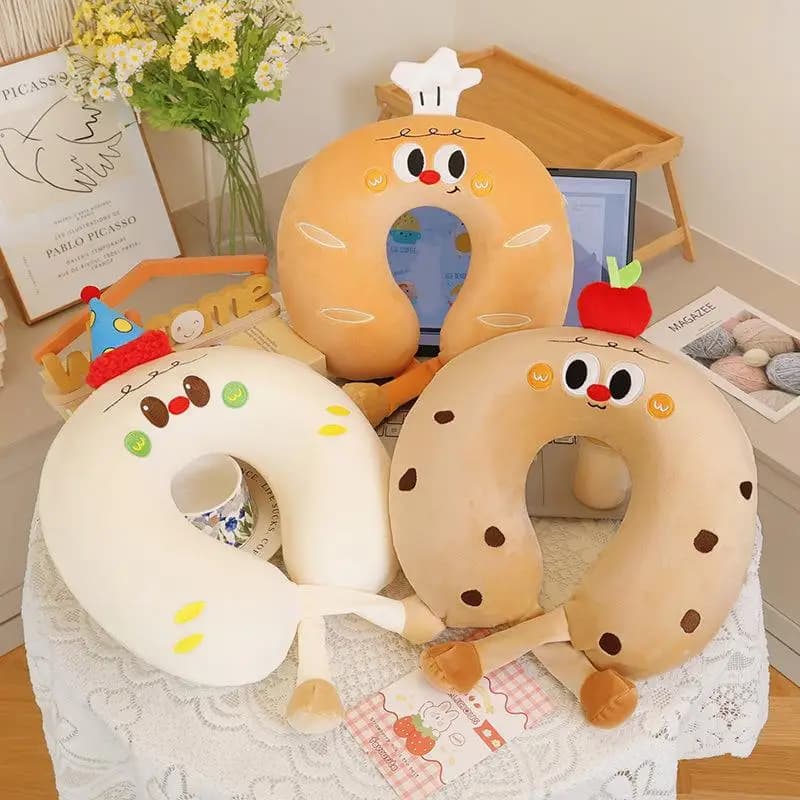 Cuscino da Viaggio a Forma di Ciambella in Memory Foam, Supporto per il Collo a U, per Studenti e Ufficio, con Rivestimento Non Traspirante