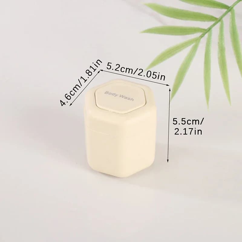 Contenitore da viaggio 2/3 pezzi, contenitore magnetico con coperchi, dispenser per cosmetici, bottiglia di design impilabile per crema per il viso, protezione solare