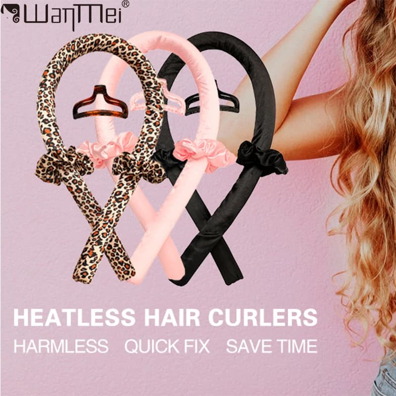 WANMEI Woman Heatless Curling Rod Heatless Hair Curls Headband Make Hair Soft Shiny Hair Curler Hairdressing Tools Accessories