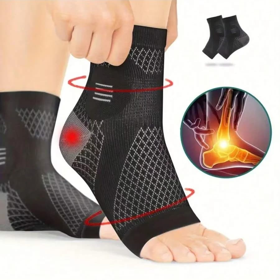 Protezione per Caviglia, Supporto per Caviglia, Calze a Compressione, Fascia Protettiva per Caviglia, Accessori per Corsa e Fitness