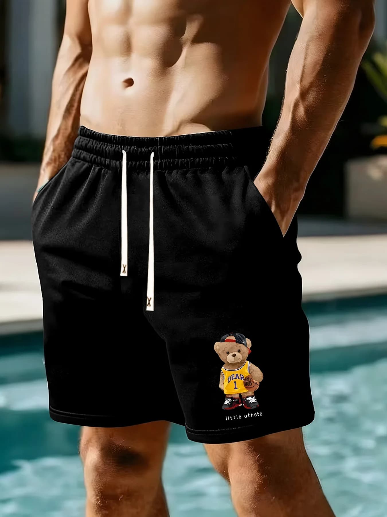 Nuovi Pantaloncini da Uomo Traspiranti e Assorbenti 2026 con Stampa e Scritte, Pantaloncini Estivi alla Moda per la Spiaggia
