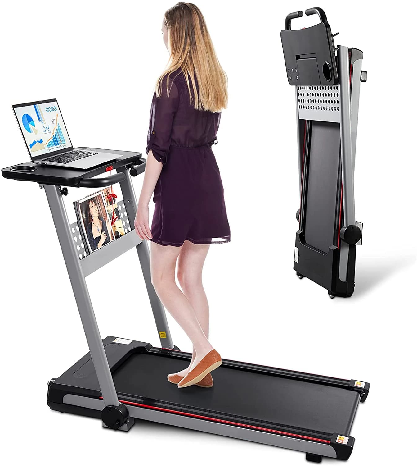 Macchina da corsa elettrica da 2,25 HP con altoparlante Bluetooth, telecomando, facile da montare, tapis roulant pieghevoli per cardio fitness per la casa