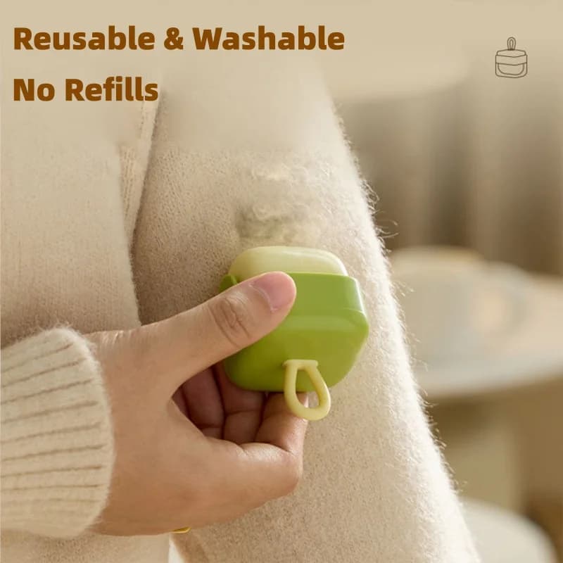 Portable Washable Sticky Lint Remover Roller Reusable Hair Roller for Clothes Pet Hair Removal Dust Cleaning Brush for Household