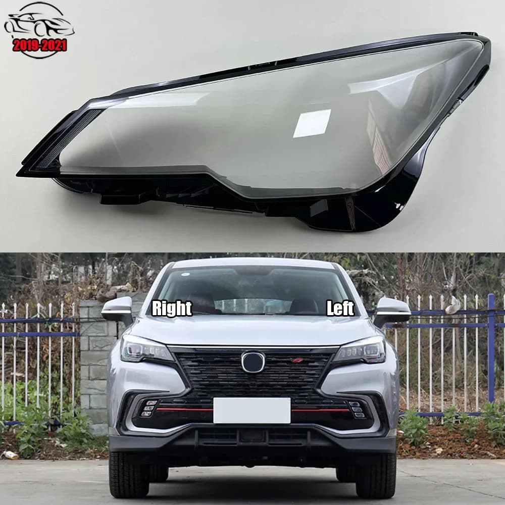 Per ChangAn CS85 Coupe 2019 2020 2021 Faro Copertura Paralume Trasparente Custodia Faro Borsette Plexiglass Sostituire Lente Originale