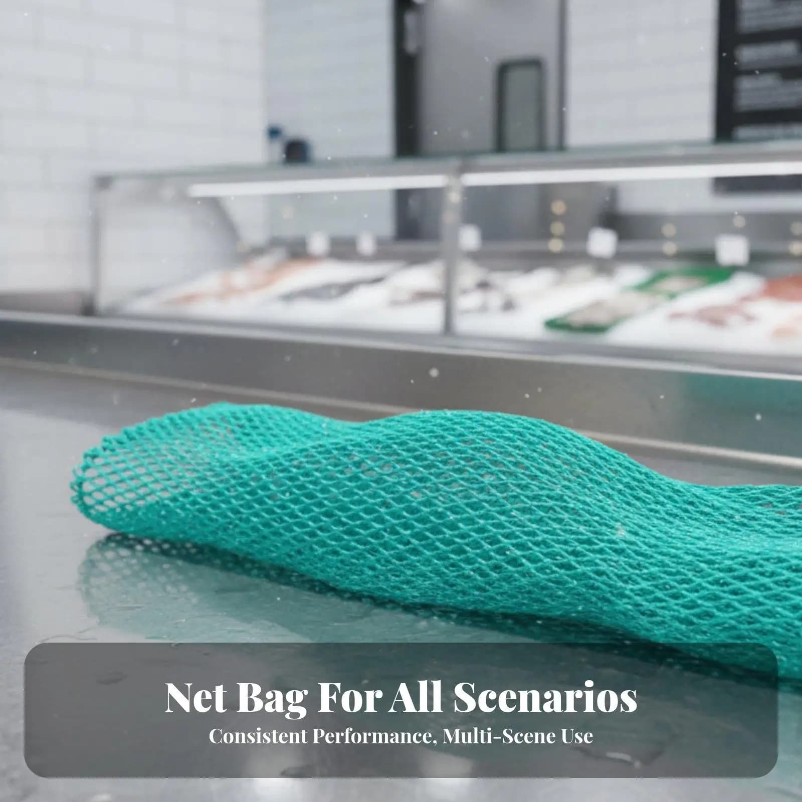 Durable Mesh Fishing Net Pocket Handwoven Landing Net Bag for Daily Fishing Tool Replacement and Commercial Settings