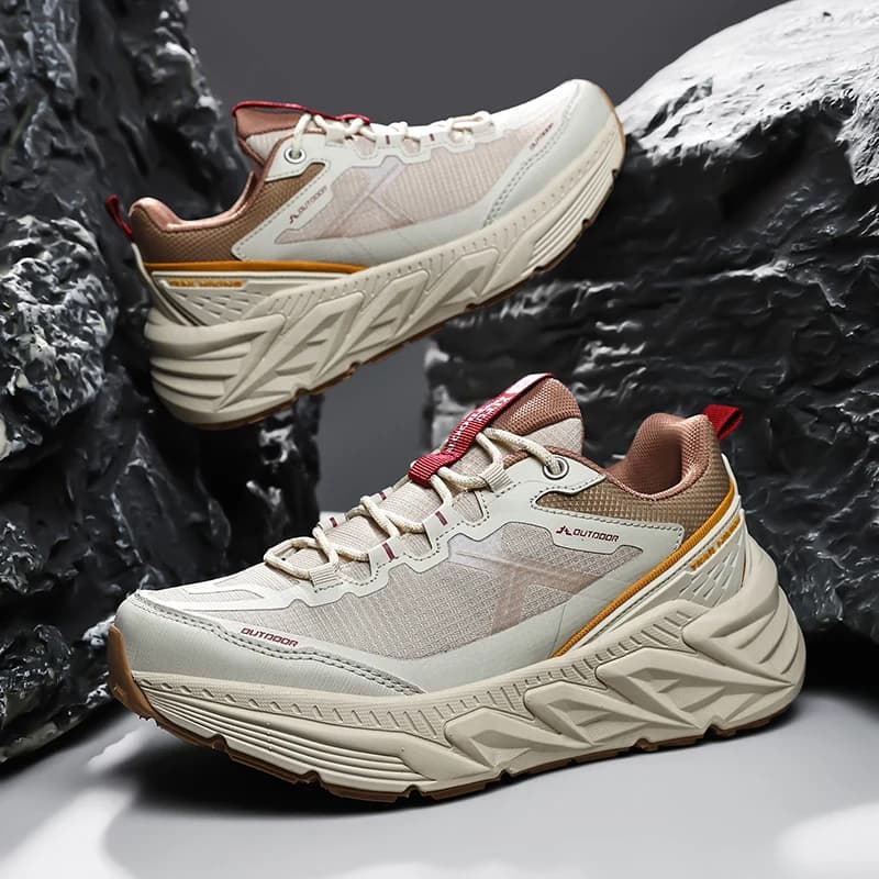 Spring Outdoor Off-Road Running Shoes for Men with Anti-Slip, Durable, Wide Toe Box, and Comfortable Hiking, Travel, and Trekkin