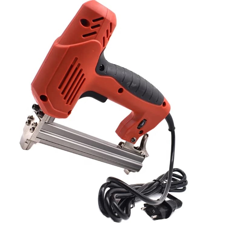 XJP F30 Pistola sparachiodi portatile 2 in 1 con cucitrice elettrica per chiodatura di mobili in legno fai-da-te Alimentata a batteria per chiodi per incorniciatura di finitura