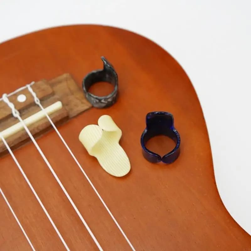12Pcs Flat Thumbpicks Guitar Plectrums Picks Finger Picks for Fingerstyle Acoustic Guitar Banjo or Ukulele Enduring