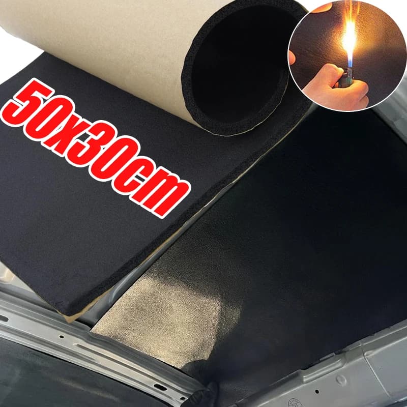 Self-adhesive Car Sound Insulation Mat Closed Cell Foam Noise Deadening Heat Isolation Waterproof Auto Shock Absorbing Foam