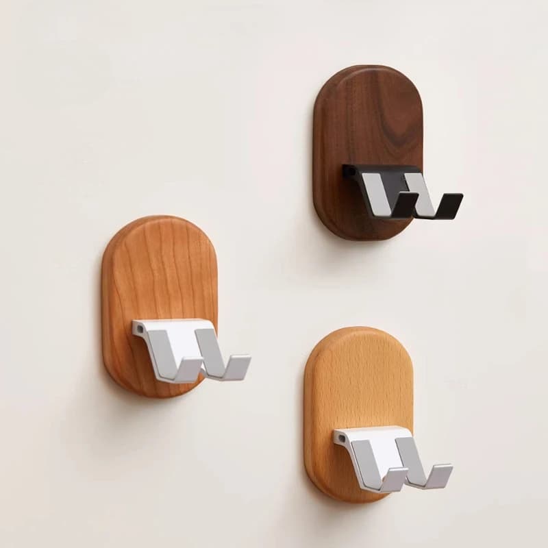 Supporto da parete per controller di gioco, supporto da parete per cuffie in legno massello, decorazione per lo sfondo della camera da letto, organizer per accessori da gaming