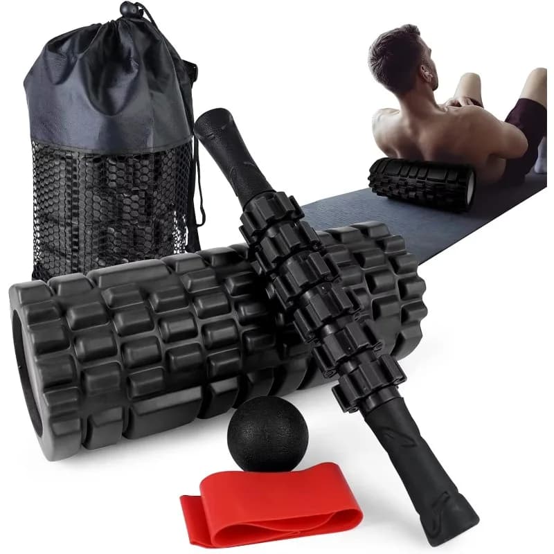 5 In 1 Foam Roller for Deep Fabric Muscle Massage Fitness Sports Foam Roller for Full Body Massage Roller