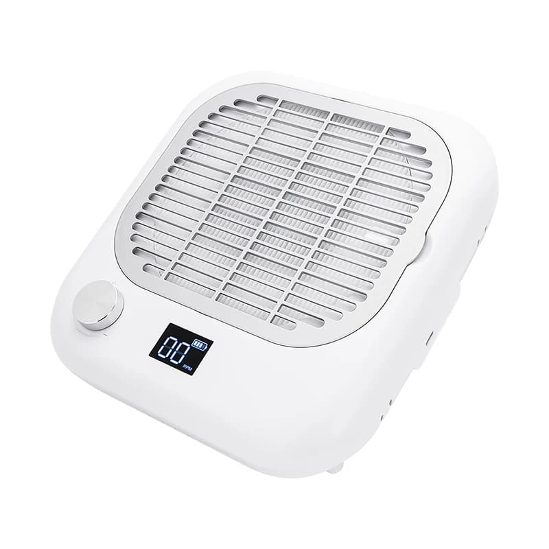 Aspiratore per Polvere di Unghie con Filtro Sostituibile, Ventola di Aspirazione Potente Regolabile per Lucidatura di Unghie in Acrilico e Gel