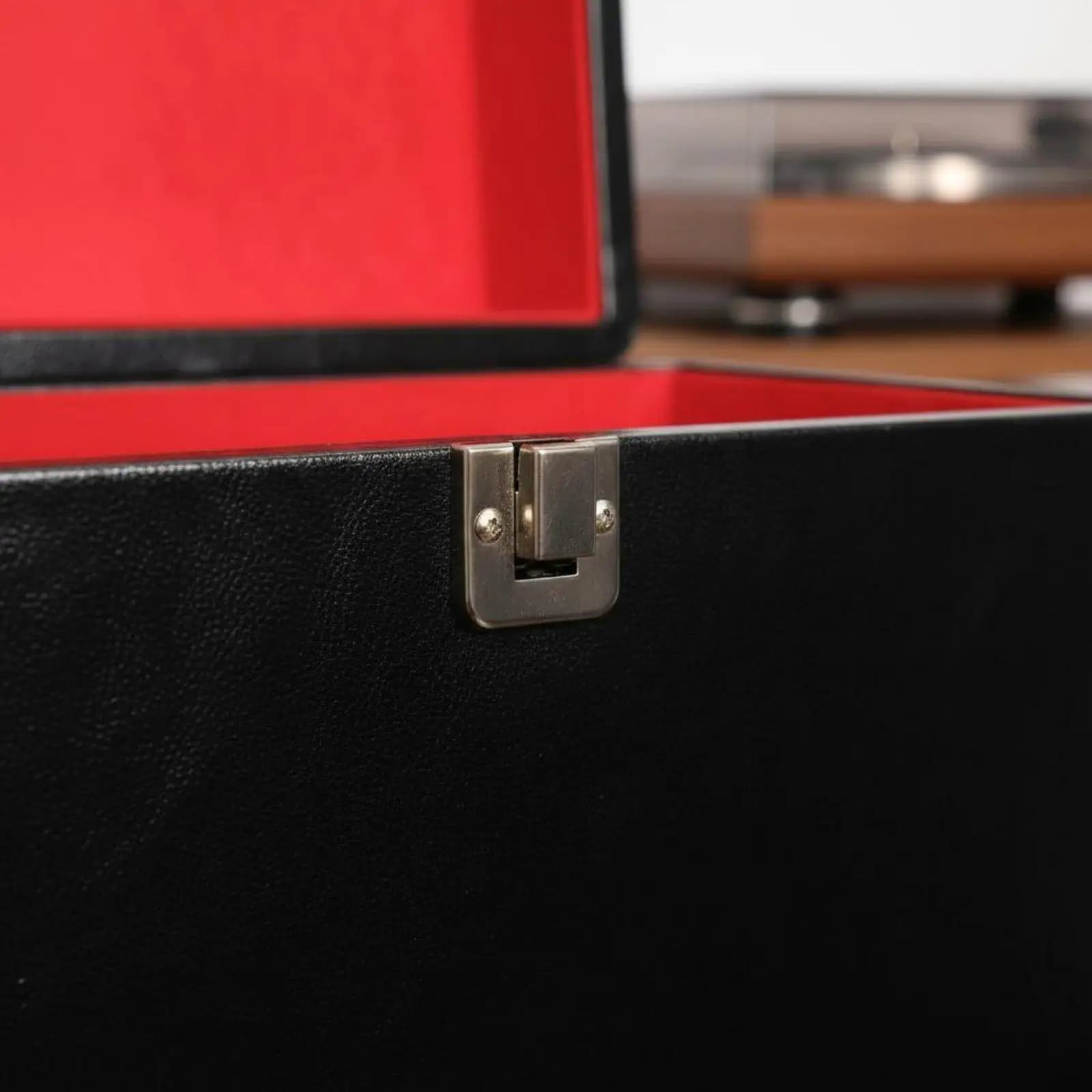 12 Inch Vinyl Holder Large Capacity Vinyl Records Storage Box Portable Design LP Album Carrying Case for DJs, Travel