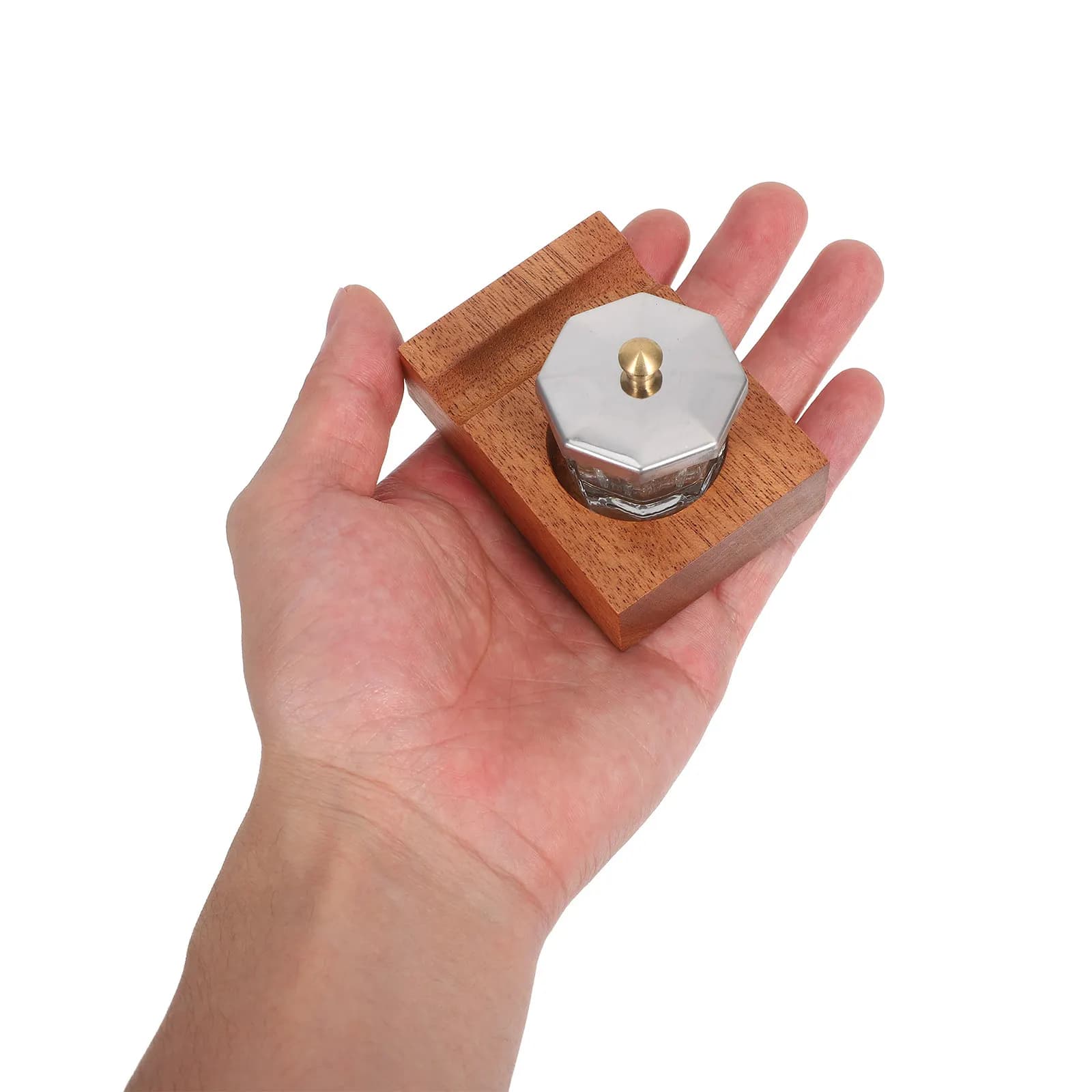 Set da scrivania in legno con supporto inclinabile per penne, porta pennini da calligrafia, contenitore per inchiostro in vetro, porta penna a immersione, poggiapennelli e organizer da scrivania