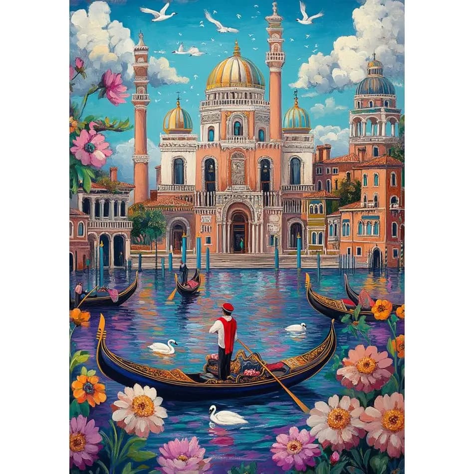 RUOPOTY Castle 5d Diamond Painting Kits For Adults Original Gifts Decorative Paintings Landscape Full Round Paint By Diamonds