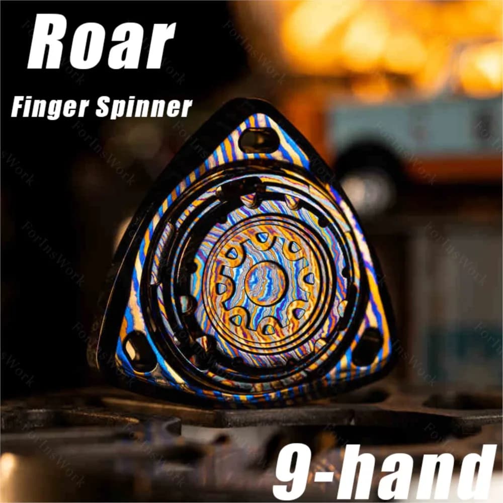 Spinner per dito a 9 mani Collegamento Giroscopio per dito EDC Giocattolo di decompressione Spinner Fidget Sollievo dallo stress