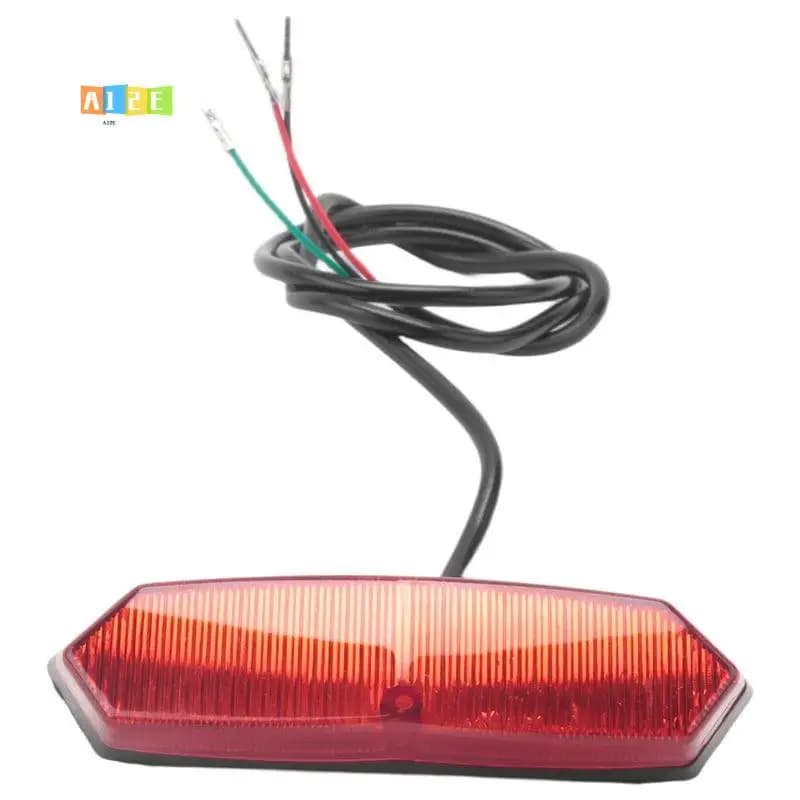 Luce Posteriore LED A12E per E-Bike 12V-80V, Lampada di Sicurezza per Biciclette Elettriche, Luce di Avvertimento per la Guida Notturna
