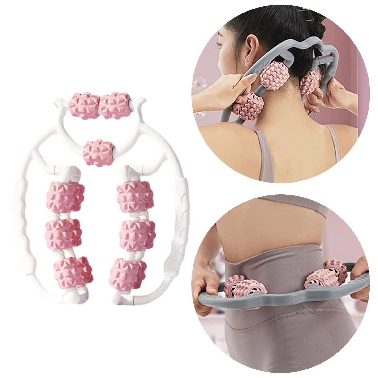 Massage Roller for Legs Massage Tool 15 Wheels Relax Muscle Massager Portable Foam Roller for Yoga Indoor Physical Fitness