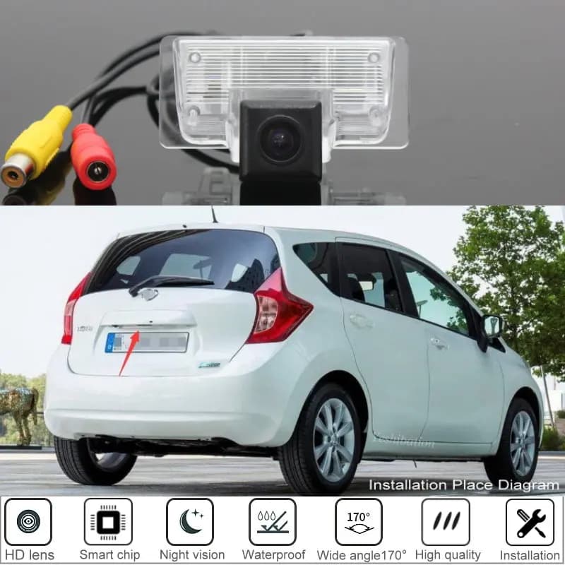 For Nissan Versa Note/Note E12 2012~2018 HD Auto Rear View Back Up High Quality CCD Reverse Camera for Night Vision