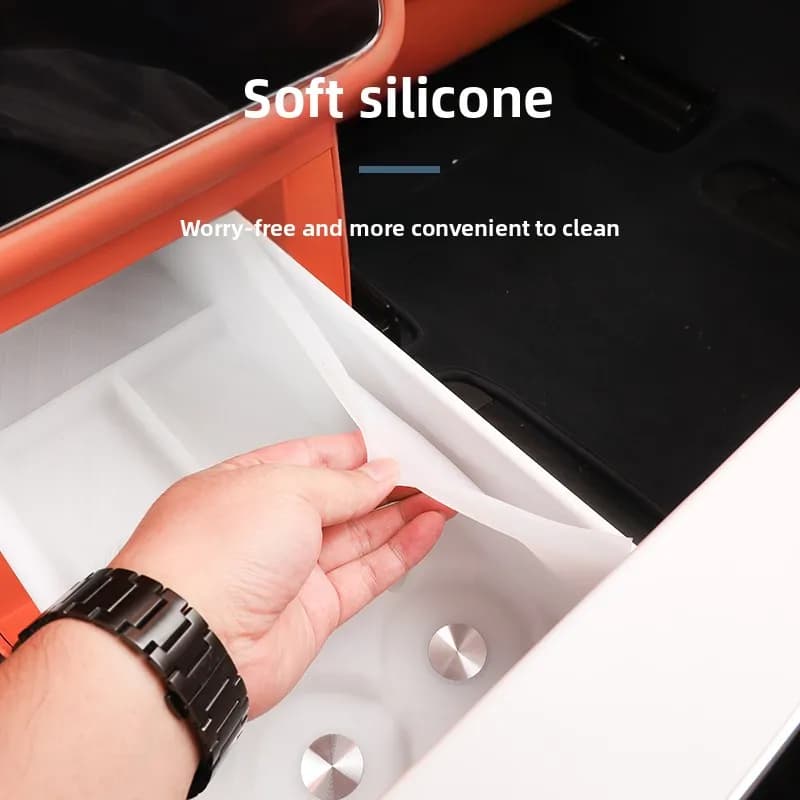 Tappetino Protettivo in Silicone Impermeabile Antiscivolo per Frigorifero Posteriore Auto, Accessori per Lynk & Co 900 2025 2026