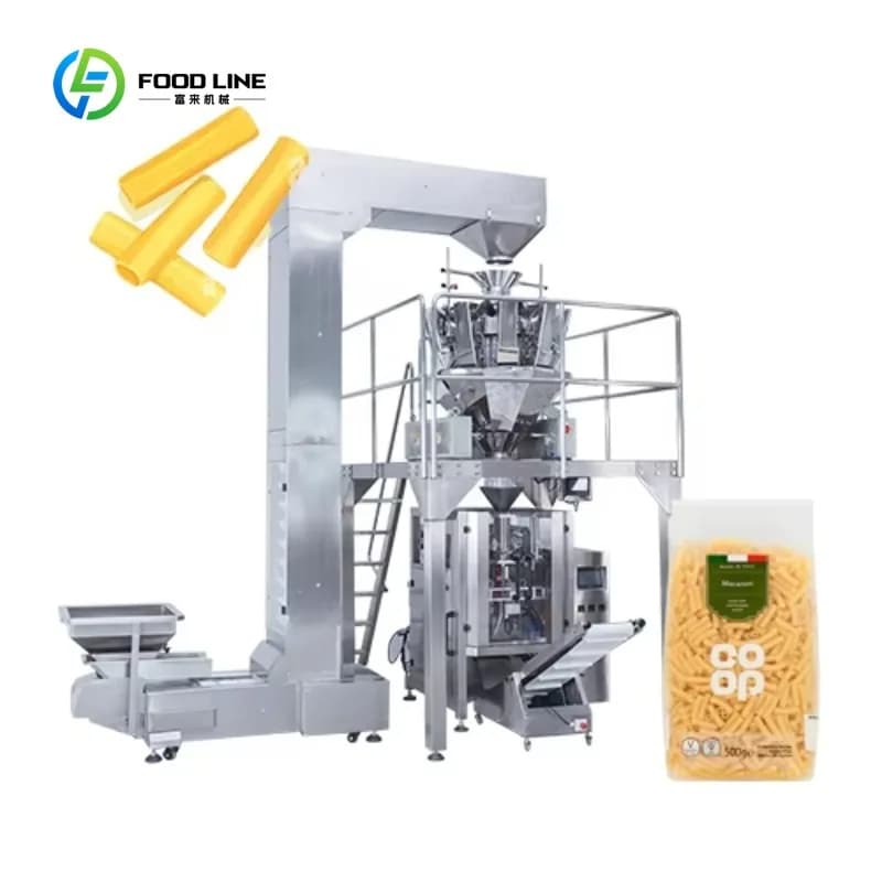 Macchina confezionatrice per sacchetti personalizzata Macchina confezionatrice automatica per pasta Shell / Farfalle per imballaggi alimentari industriali