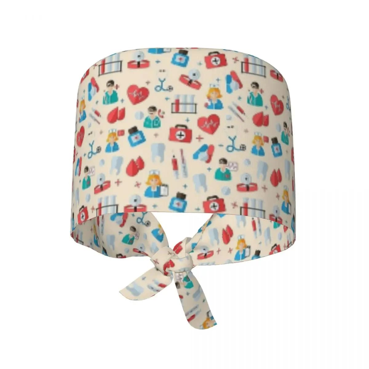 Cappello per scrub in tessuto giallo medico da infermiera Berretto chirurgico infermieristico Stile unisex Agenzia per toelettatura animali domestici Cappelli da lavoro medico veterinario