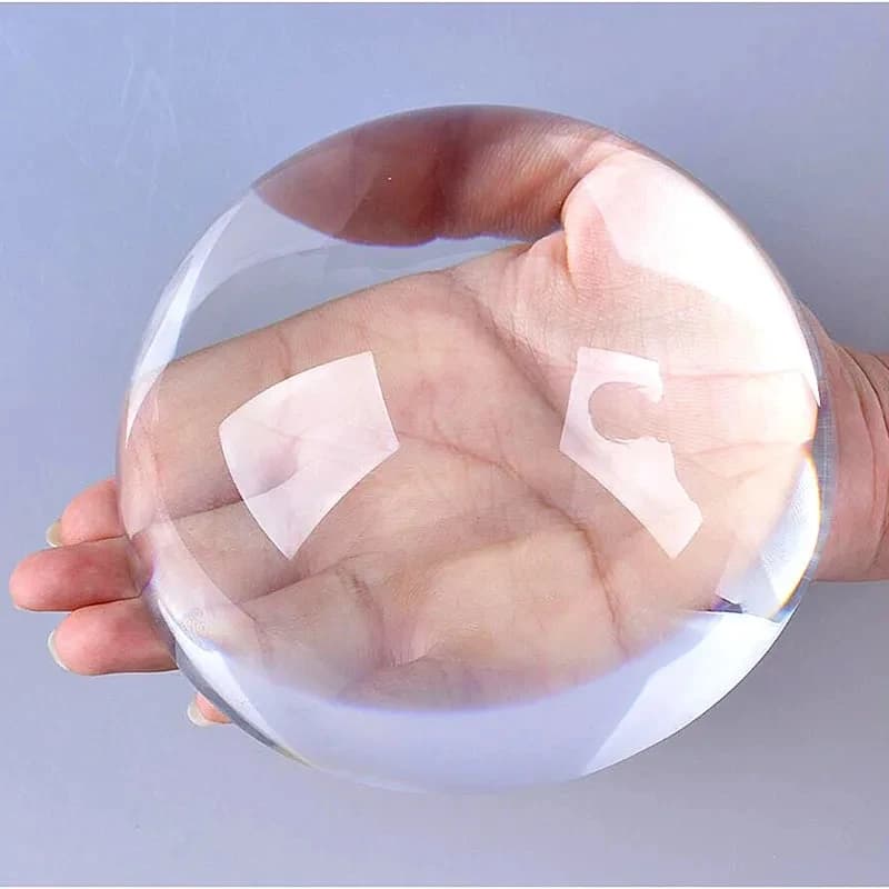 10cm Crystal Half Ball Paperweight Glass Hemisphere Dome Magnifiers Semi Decoration Ornaments Sphere Figurines Gifts Decor Craft