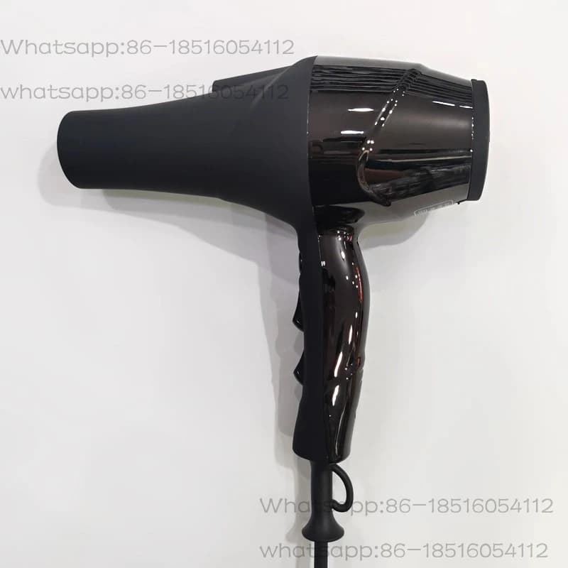 Asciugacapelli ionico elettronegativo ad alta potenza Gold 2400w con grande flusso d'aria