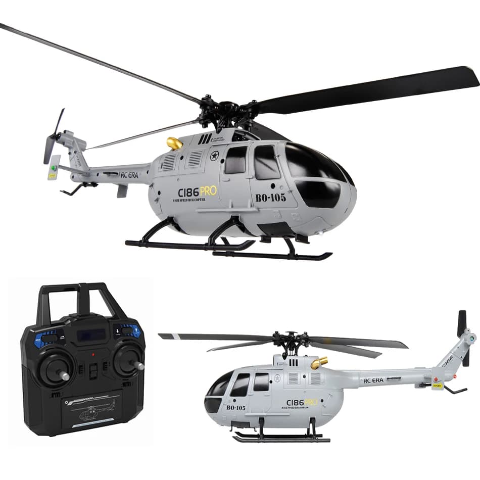 C186 Pro B105 2.4G RTF RC Helicopter 4 Films 6 axis electronic gyroscope for stabilization Hobby toys with remote control