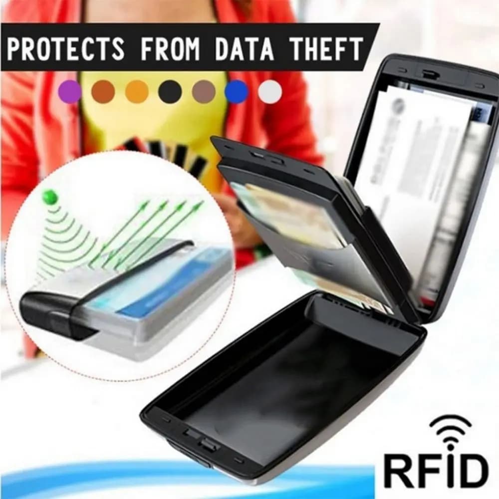 Large Capacity Credit Cards Holder Anti-Theft Card Case RFID Blocking Wallet Dust-proof Lightweight Anti-RFID Card Bag
