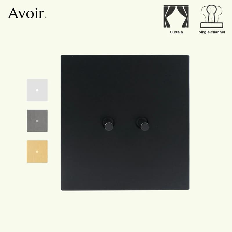 Avoir Reset Interruttore otturatore 1 via su e giù Interruttore momentaneo Controllo tende Tende Pannello in acciaio inossidabile Nero Bianco Oro Grigio