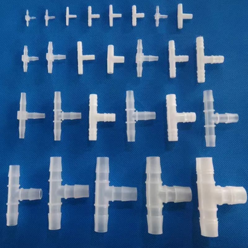 5 pcs plastic equal connector/pack 1.6mm-15.8mm PP for flexible tube joint soft adapter