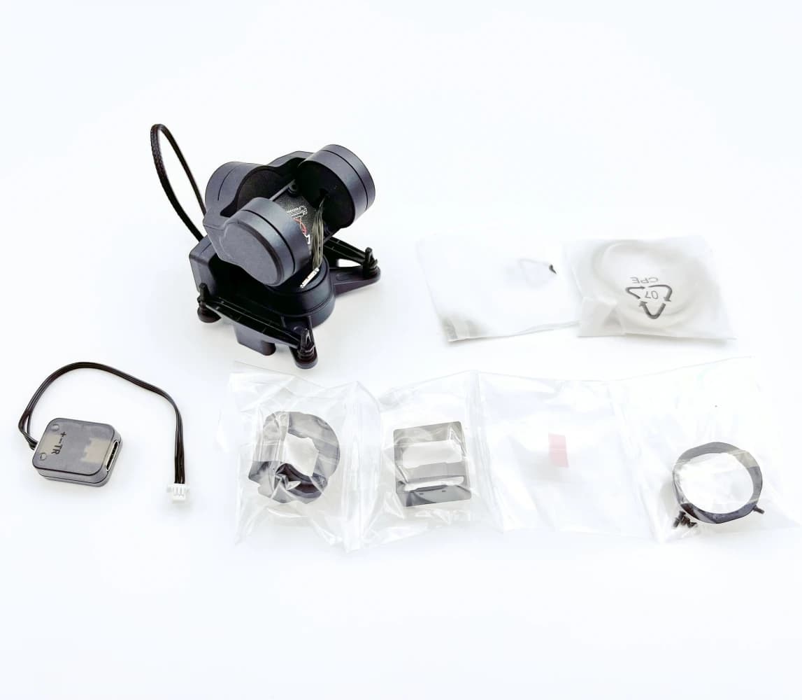 NCZOBOE C-20T Modulo Gimbal FPV a 3 Assi con Headtracker O4/O4 Pro PTZ per DJI O4/O4 Pro RC FPV Auto Drone ad Ala Fissa