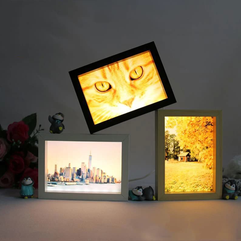 Coppia personalizzata amore decorazione foto USB luci a led cornice per foto digitale in acrilico per decorazioni di nozze Dropshipping Sourcing
