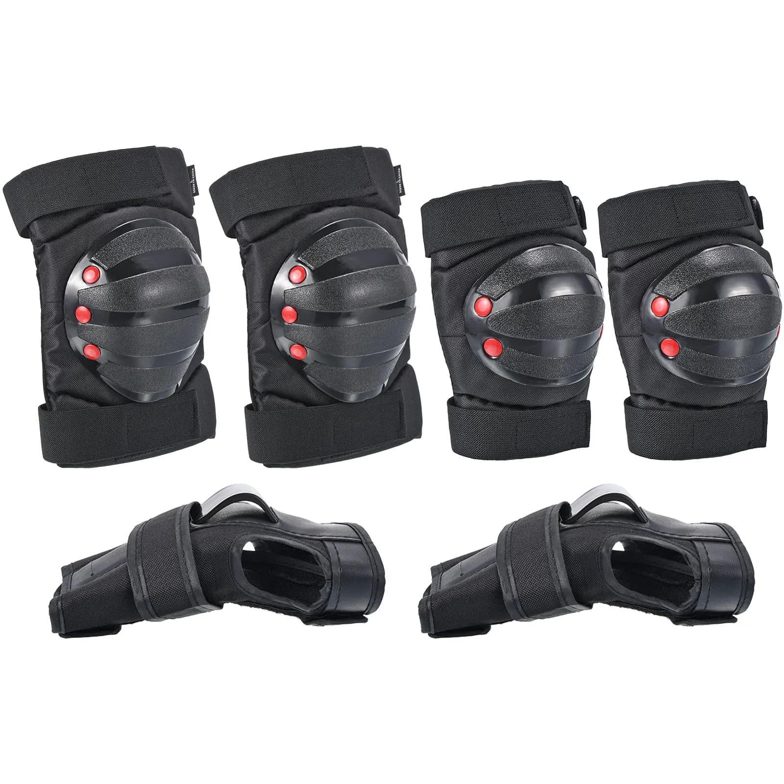 Ginocchiere per adulti/giovani Gomitiere Protezioni per i polsi, set di protezioni 3 in 1 per ciclismo a rotelle Skateboard Pattinaggio in linea Equitazione