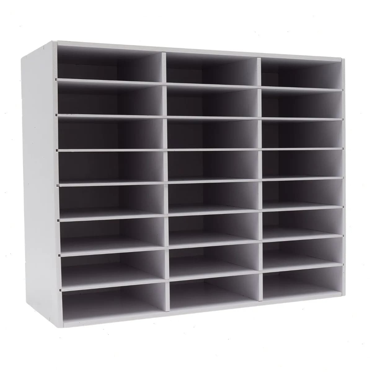 Organizzatore per Documenti da Scrivania con 24 Scomparti, Portariviste in PVC, Organizzatore per Libri e Materiale di Ufficio per Casa e Ufficio