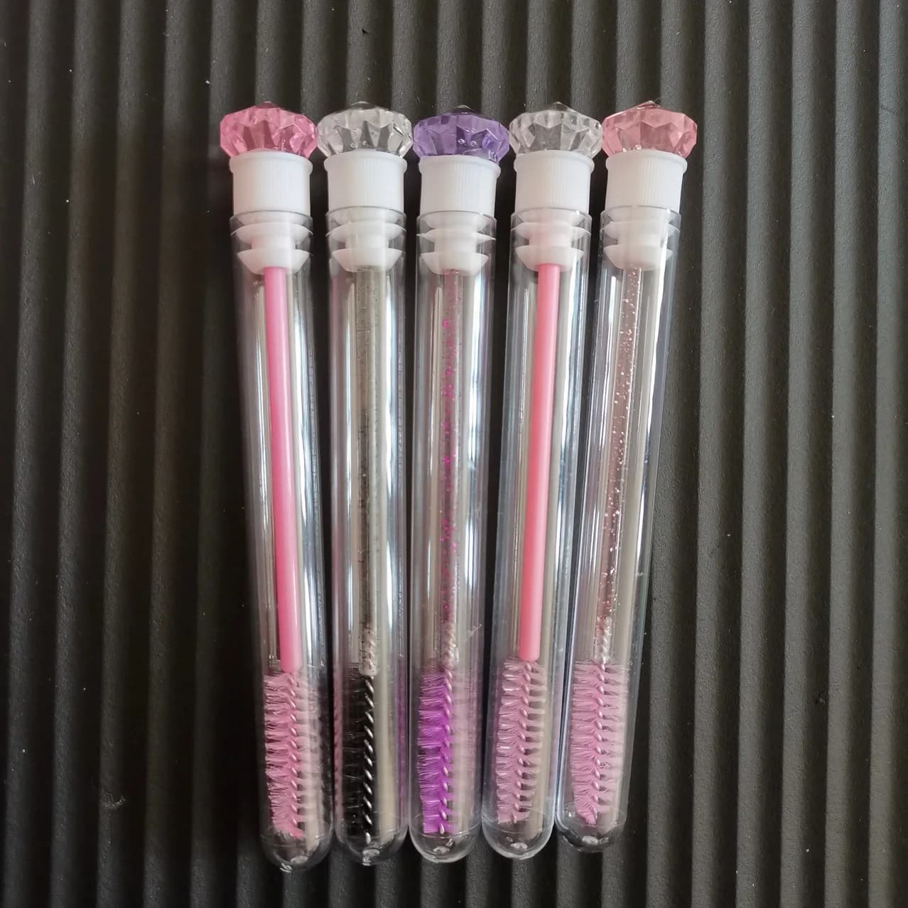 1PC Brushes for Diamond Shape Makeup Coils for Eyelash Appliance Brushes for Eyelash Pipe Wand for Disposable Mascara with Wholesale Support