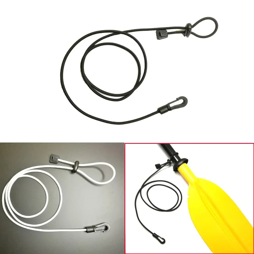 1.2M 1 2PC Gonfiabile Barca Canoa Kayak Paddle Guinzaglio Corda Clip di Sicurezza Canna Da Pesca Tether Holder Cordino