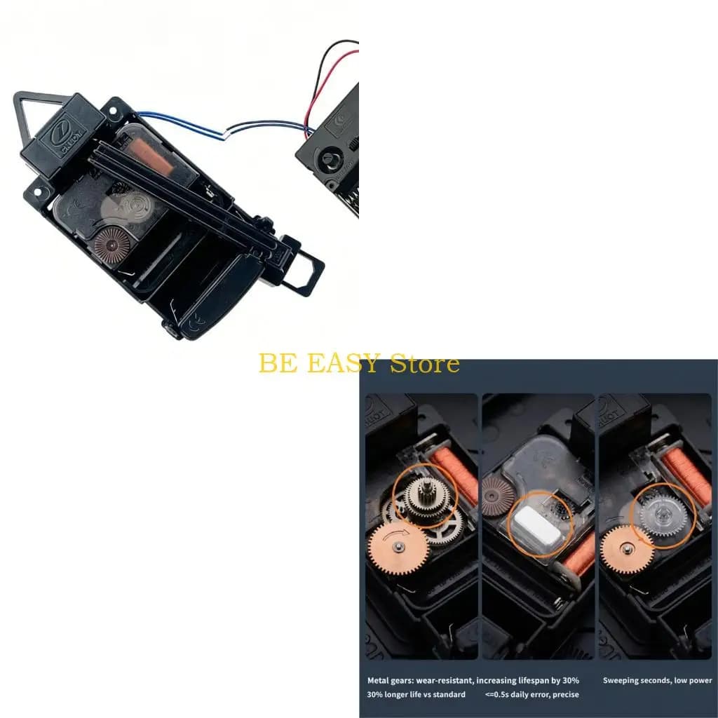 E28F Easy Installation Pendulum Clock Movement Replacement Set with Melodies Chimes