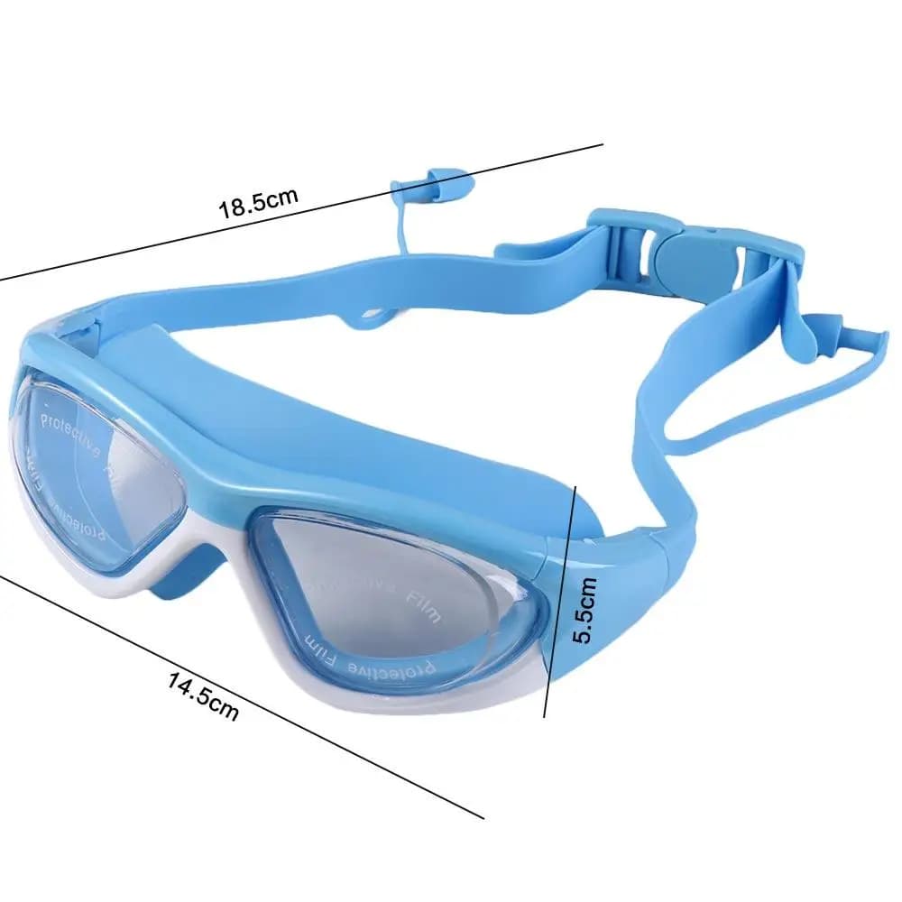 Silicone Anti-Fog Earplug UV Protection Waterproof Swimming Gear Underwater Goggles Swim Eyewear Swimming Glasses Swim Goggles